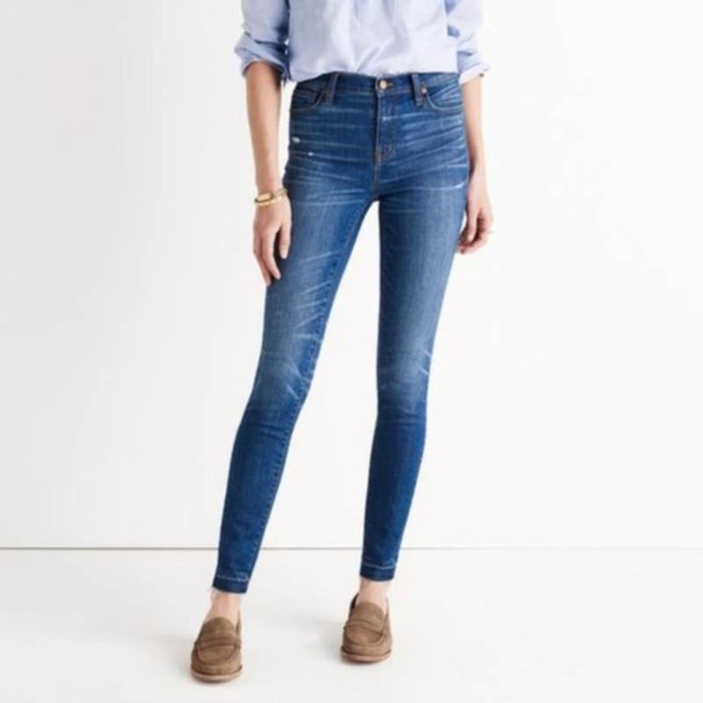 MADEWELL 9" High Riser Skinny Jeans in Hammond Wash 27